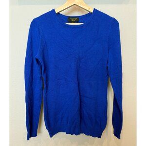 Charter Club 100% Cashmere Women's Pullover Blue Sweater Small Long Sleeves Soft